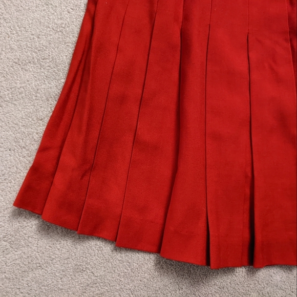 Made in Japan! Vintage 80's Pleated Linen Blend Skirt - Picture 3 of 7